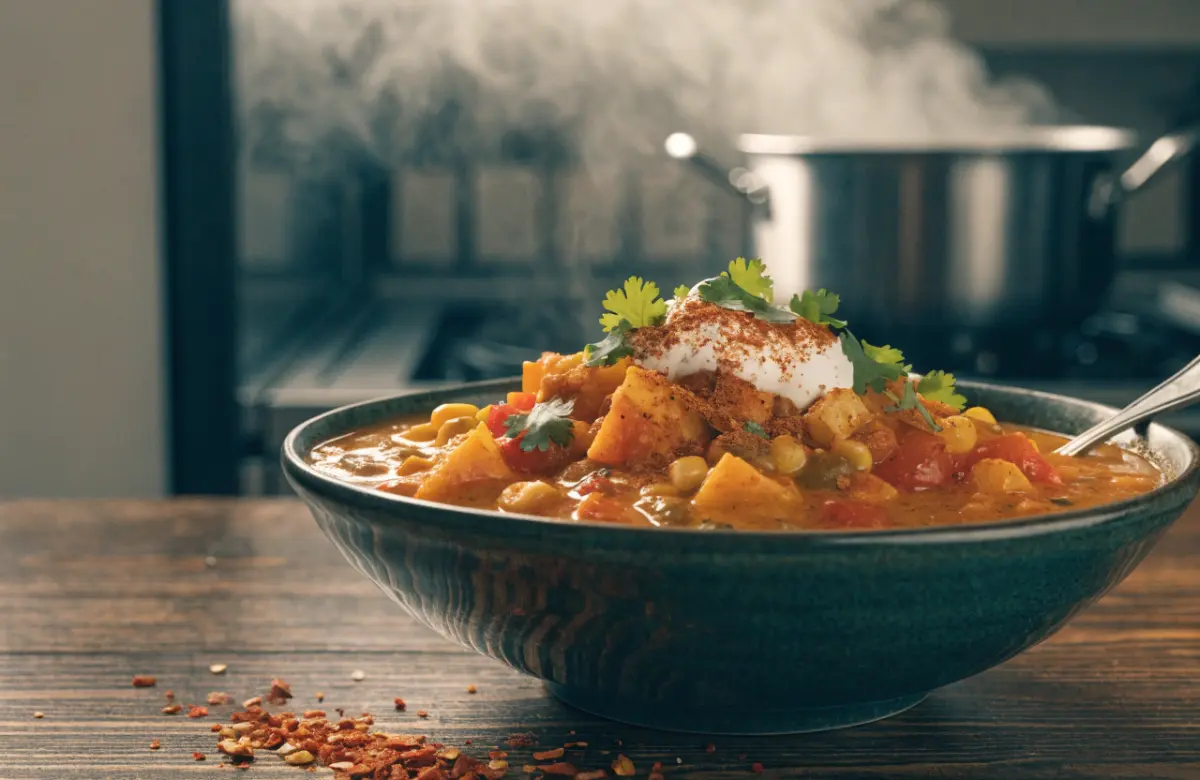 Spicy Pumpkin Chili Recipe with beans