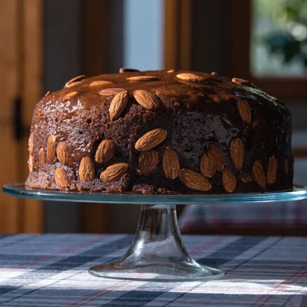 Sticky Molasses Almond Cake recipe