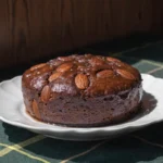 Sticky Molasses Almond Cake Recipe with toasted almonds