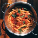 One-Pan Tomato & Spinach Chicken Pasta