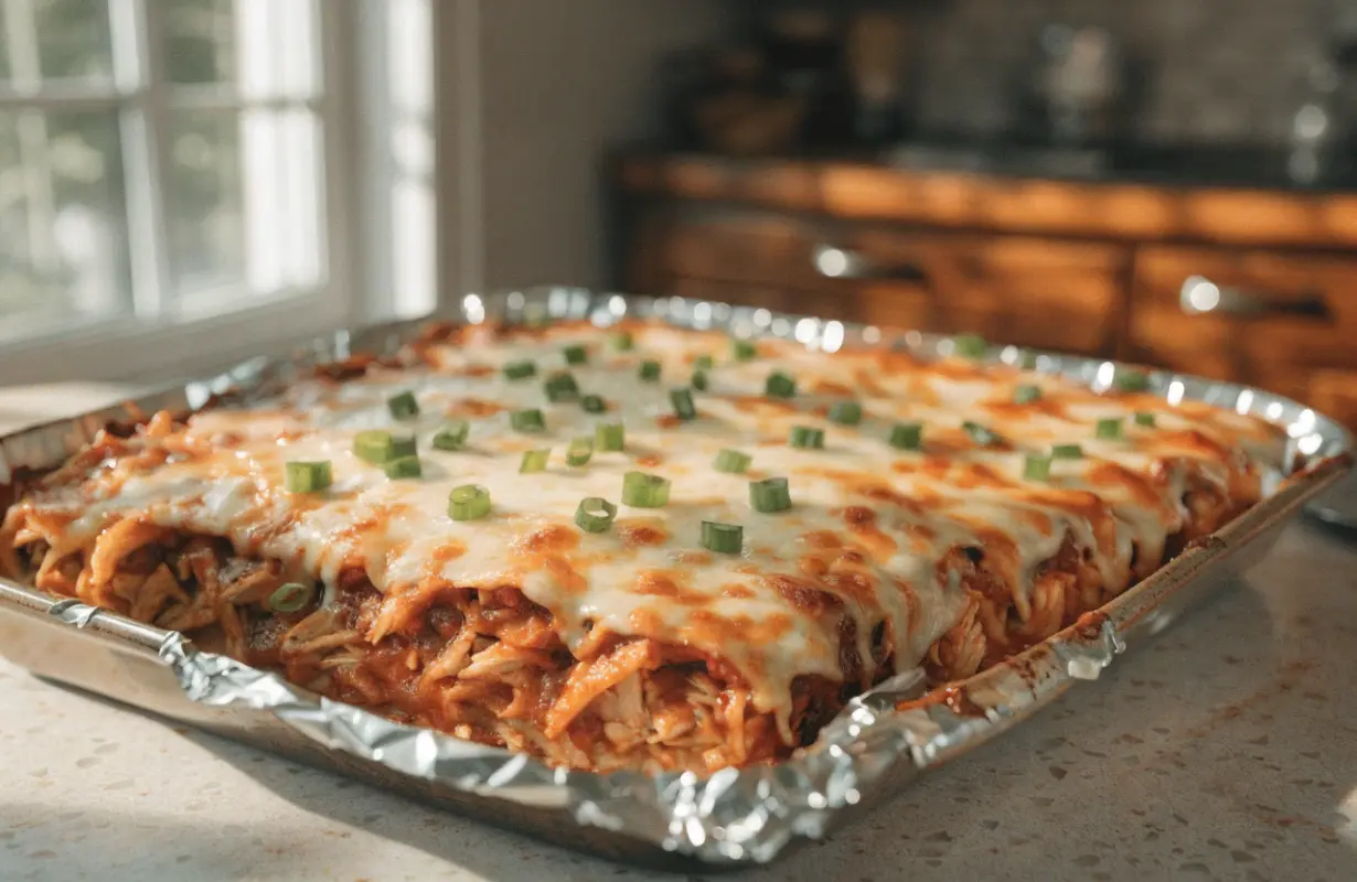 Shredded Chicken Enchilada Casserole recipe