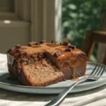 Sticky Cinnamon Syrup Cake Recipe with buttery cinnamon glaze