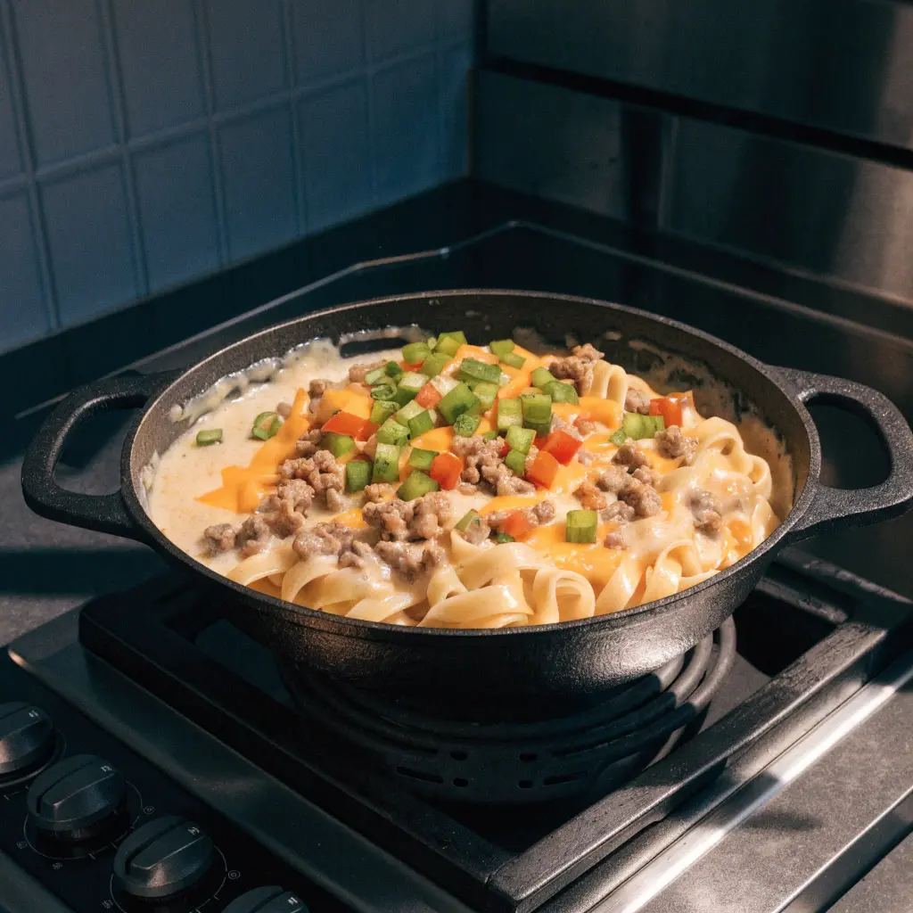 One-Pot Cheeseburger Pasta Recipe