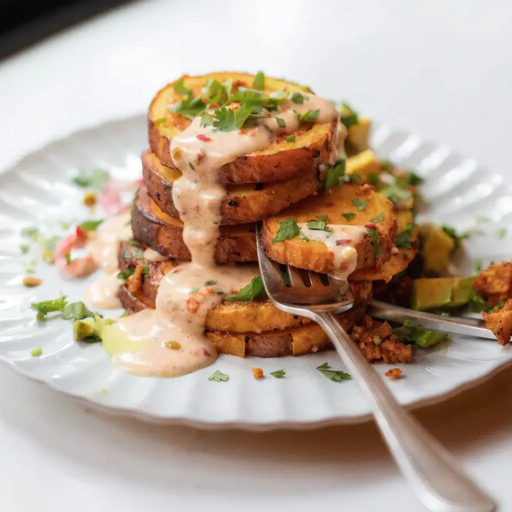 Roasted Sweet Potato Stacks