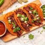 Crispy beef birria tacos recipe with consommé for dipping