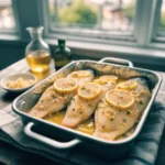Garlicky Lemon Baked Tilapia Recipe