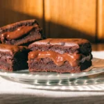 Nutella Stuffed Brownies Recipe with a fudgy chocolate base and creamy center