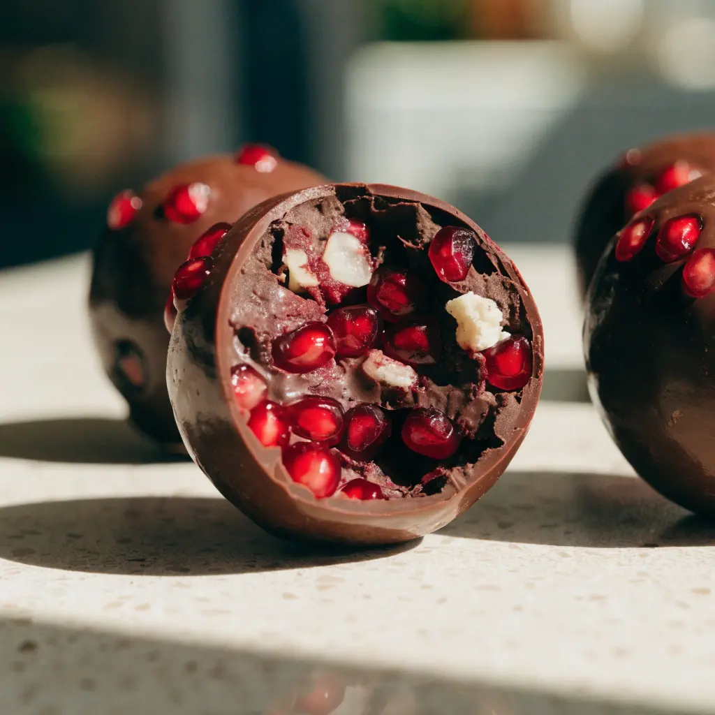 Pomegranate Chocolate Bites