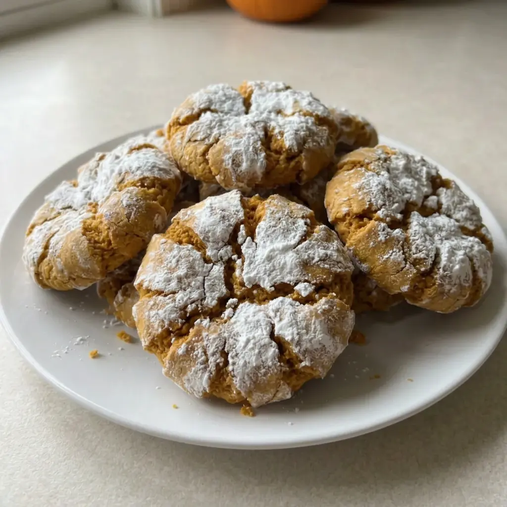 Pumpkin Crinkle Cookies recipe