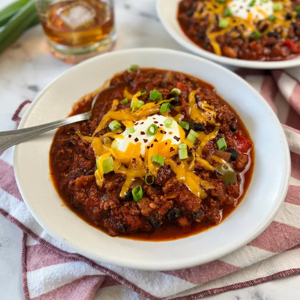 Roasty Toasty Bourbon Chili