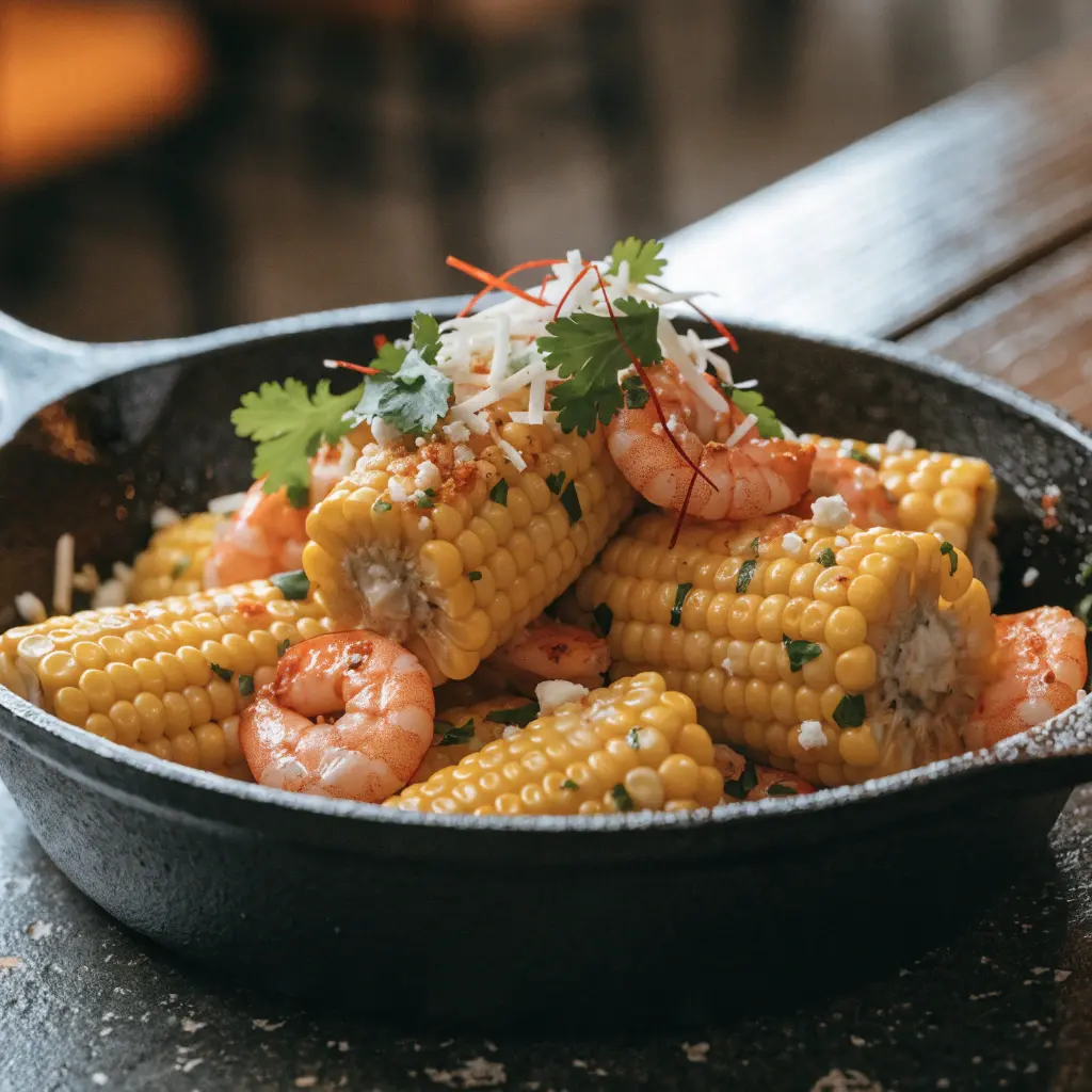 Shrimp Street Corn Skillet Recipe