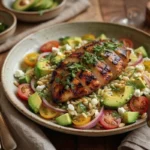 Grilled Chicken Orzo Salad with Avocado
