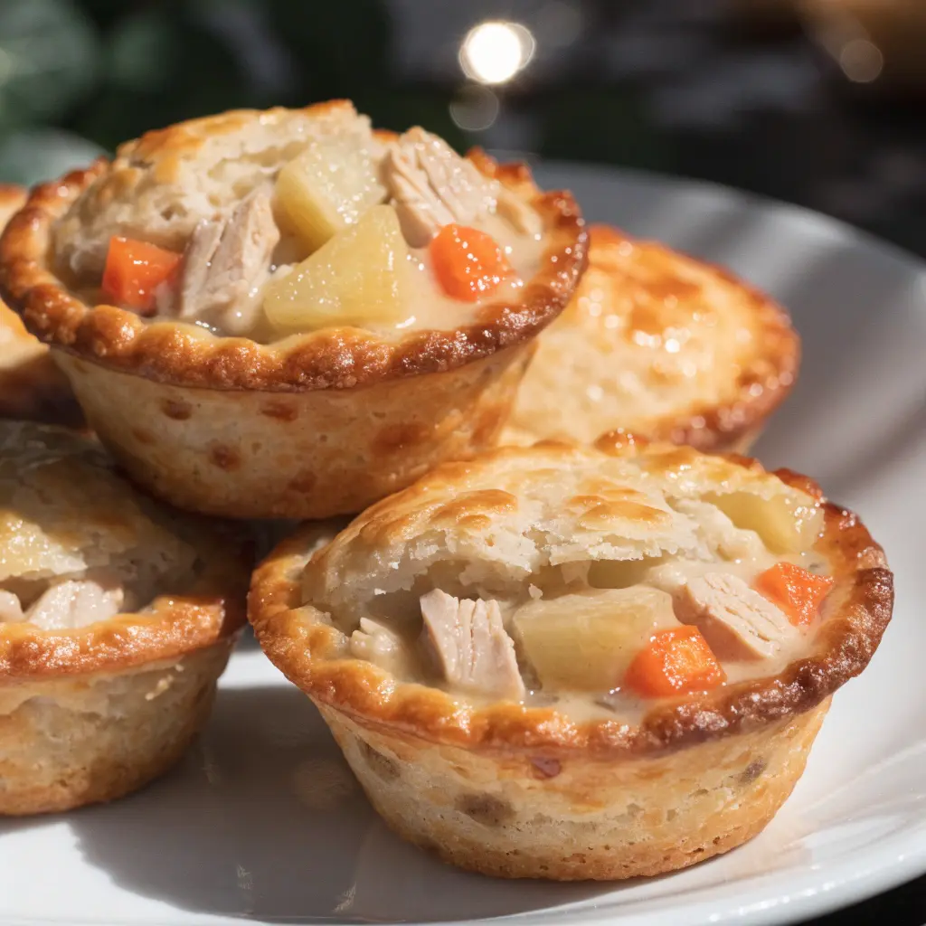Mini Chicken Pot Pie Muffins recipe